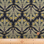 Discharge Printing Cotton Shirt Cord Print Fabric - Ethnic Flower - nomura tailor