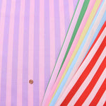 Cotton Oxford Printed Fabric - Color Stripes - nomura tailor