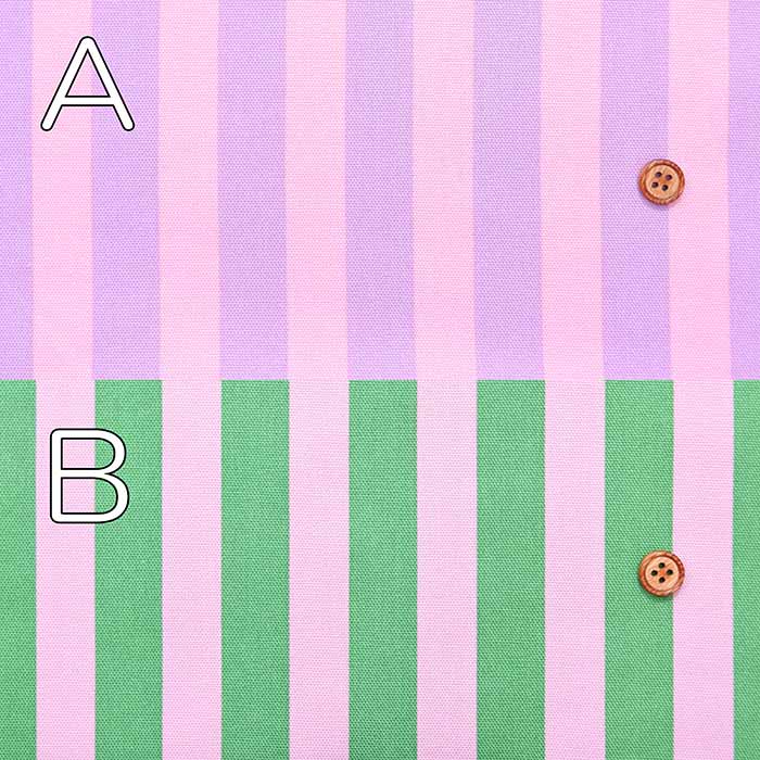 Cotton Oxford Printed Fabric - Color Stripes - nomura tailor