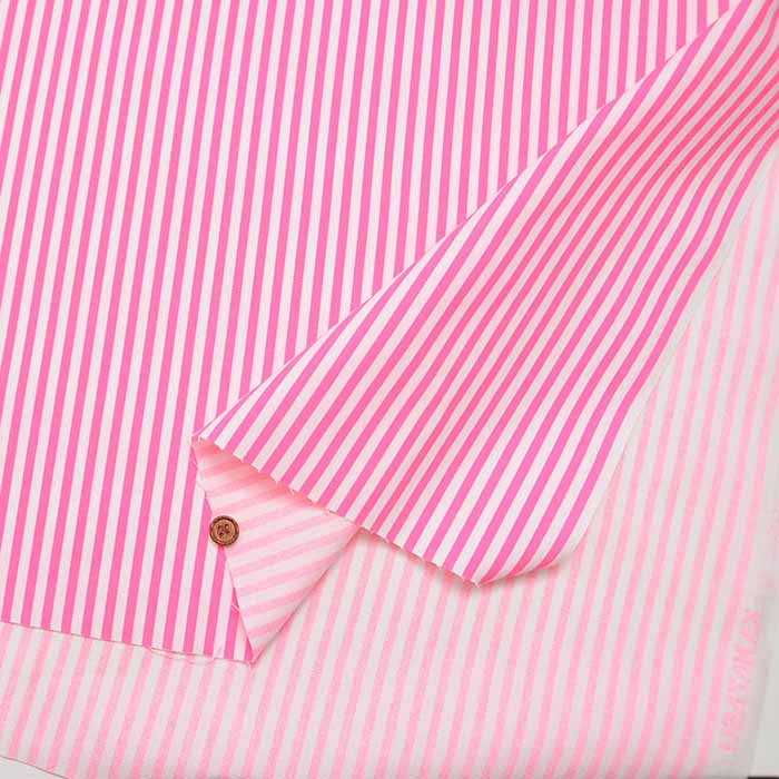 Cotton Oxford Printed Fabric - Fluorescent Stripe - nomura tailor