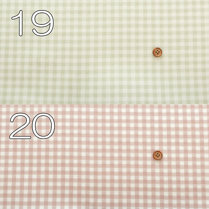 Cotton Oxford Laminated Fabric <Matte> - Gingham Check - nomura tailor