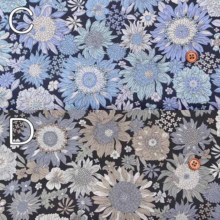 Water repellent Nylon Oxford Fabric - Flower - nomura tailor
