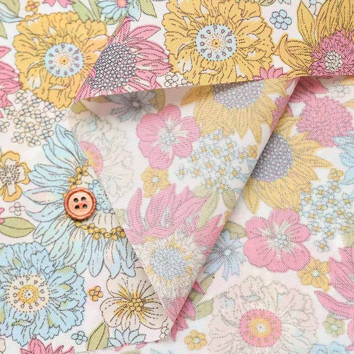 Water repellent Nylon Oxford Fabric - Flower - nomura tailor