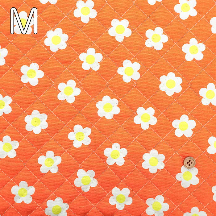 Cotton Oxford Quilted Fabric - Petit Flower <Full Needle>