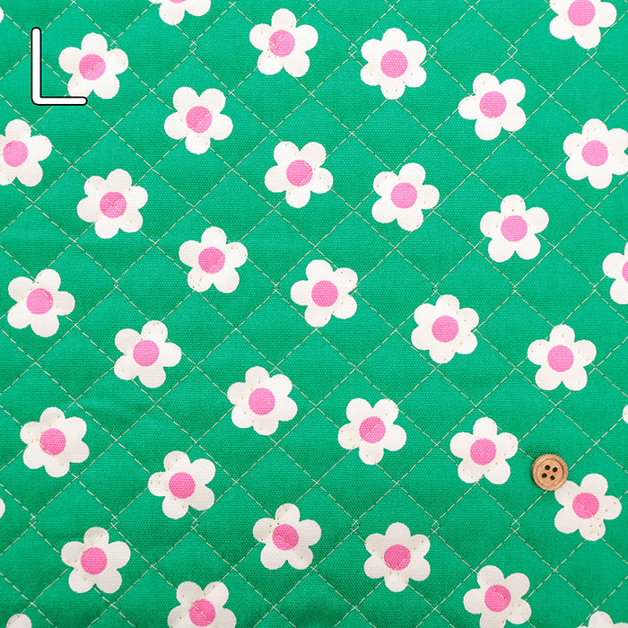 Cotton Oxford Quilted Fabric - Petit Flower <Full Needle>