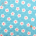 Cotton Oxford Quilted Fabric - Petit Flower <Full Needle>