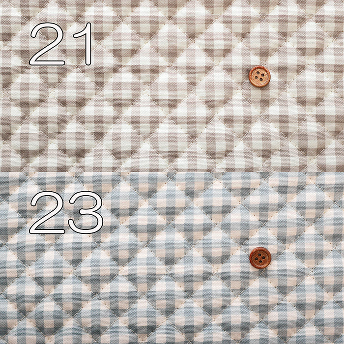 Cotton Gingham Quilt Fabric <Full Needle> - nomura tailor