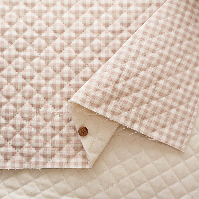 Cotton Gingham Quilt Fabric <Full Needle> - nomura tailor