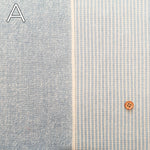 Cotton Oxford Fabric - Denim-style Reverse Stripe - nomura tailor
