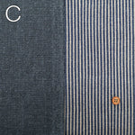 Cotton Oxford Fabric - Denim-style Reverse Stripe - nomura tailor
