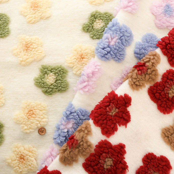 Made in China Polyester Fleece Jacquard Fabric - Flower - nomura tailor