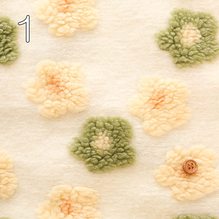 Made in China Polyester Fleece Jacquard Fabric - Flower - nomura tailor