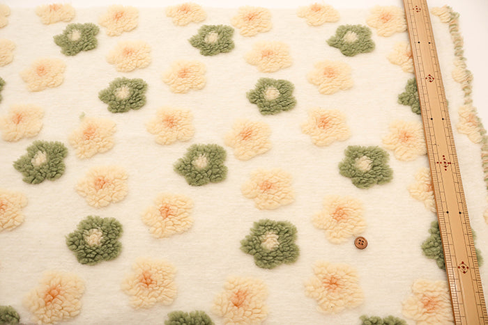 Made in China Polyester Fleece Jacquard Fabric - Flower - nomura tailor