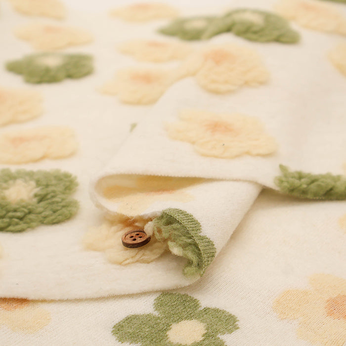 Made in China Polyester Fleece Jacquard Fabric - Flower - nomura tailor