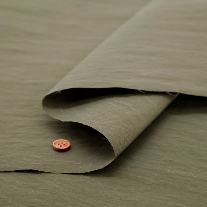 Water Repellent Recycled Nylon Taffeta Fabric - KONBU - nomura tailor