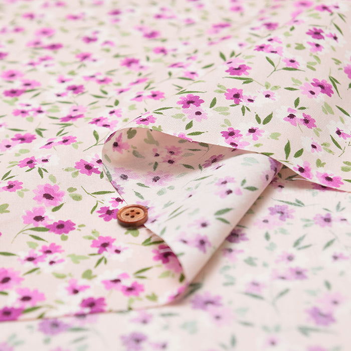 Cotton Broadcloth fabric - Alyssum - nomura tailor