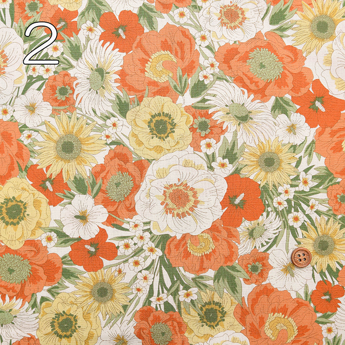 Cotton Broad fabric - Garden - nomura tailor