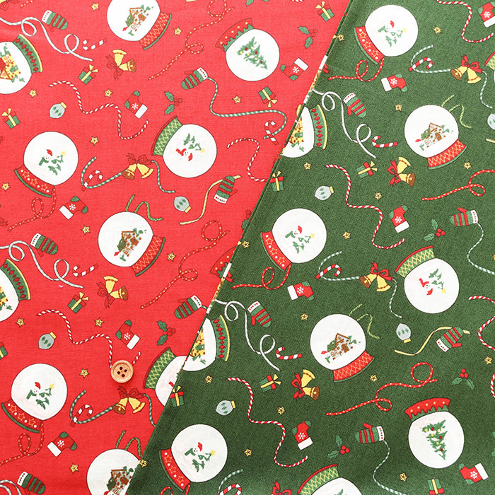 Cotton Scare Printed Fabric - Christmas - nomura tailor