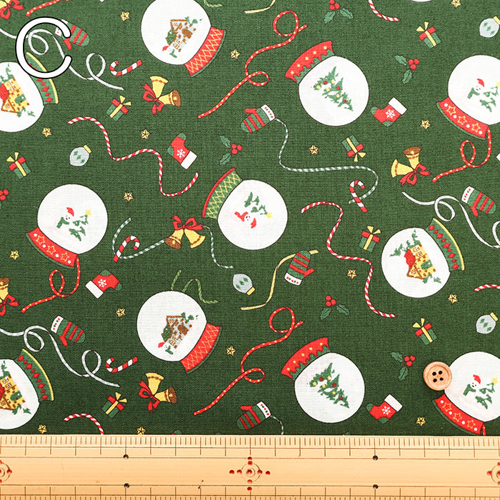 Cotton Scare Printed Fabric - Christmas - nomura tailor