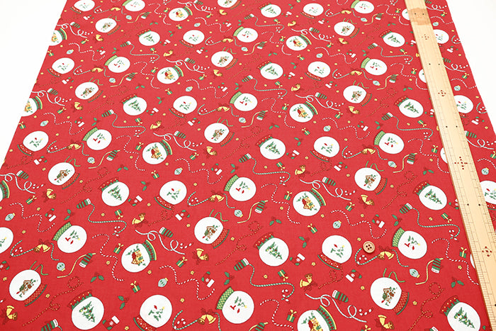 Cotton Scare Printed Fabric - Christmas - nomura tailor