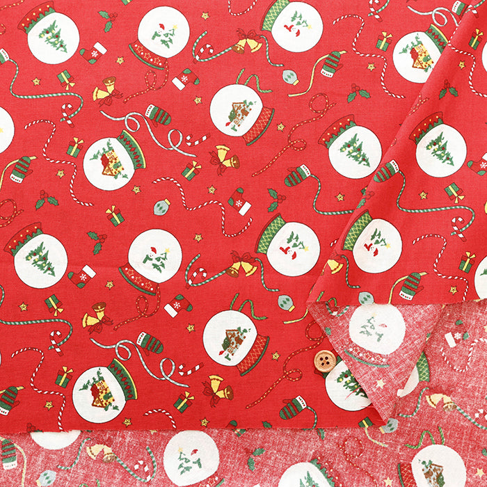 Cotton Scare Printed Fabric - Christmas - nomura tailor
