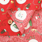 Cotton Scare Printed Fabric - Christmas - nomura tailor