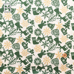 Cotton Scare Printed Fabric - Christmas Ornament - nomura tailor