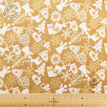 Cotton Scare Printed Fabric - Christmas Ornament - nomura tailor