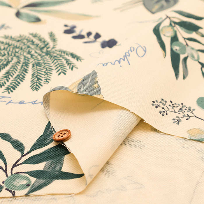 Cotton Oxford Fabric - House Plants - nomura tailor