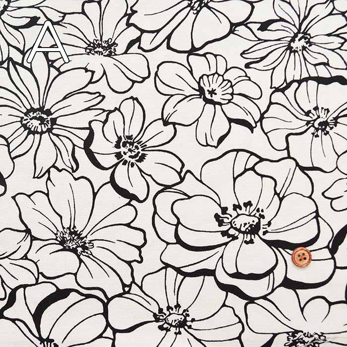 Cotton Oxford Printed Fabric - Rhinoflower - nomura tailor