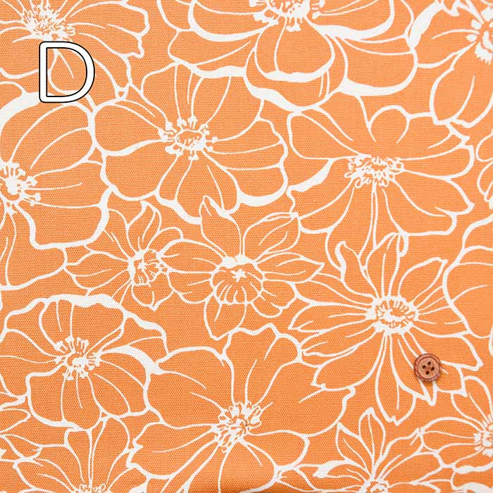 Cotton Oxford Printed Fabric - Rhinoflower - nomura tailor