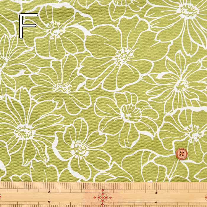 Cotton Oxford Printed Fabric - Rhinoflower - nomura tailor