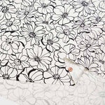 Cotton Oxford Printed Fabric - Rhinoflower - nomura tailor