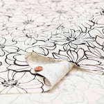 Cotton Oxford Printed Fabric - Rhinoflower - nomura tailor