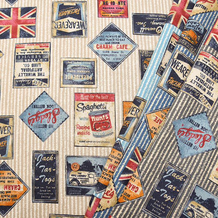 Cotton Oxford Fabric - Vintage Style Stripes - nomura tailor