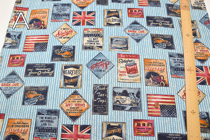 Cotton Oxford Fabric - Vintage Style Stripes - nomura tailor