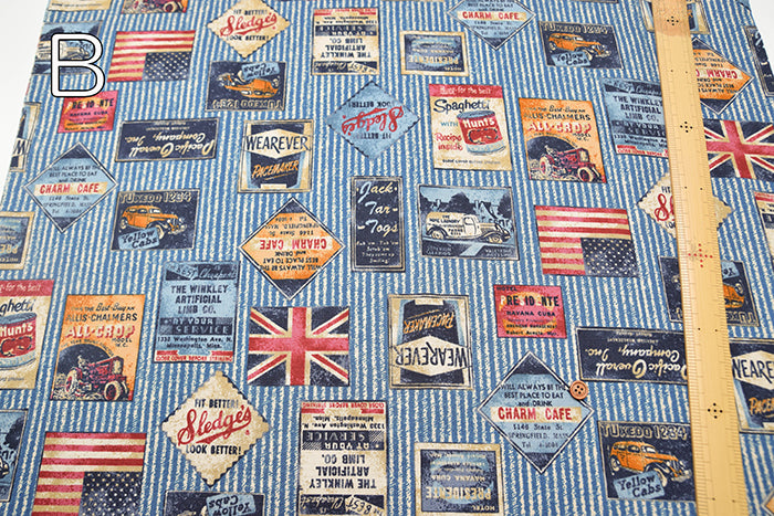 Cotton Oxford Fabric - Vintage Style Stripes - nomura tailor