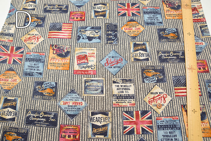 Cotton Oxford Fabric - Vintage Style Stripes - nomura tailor