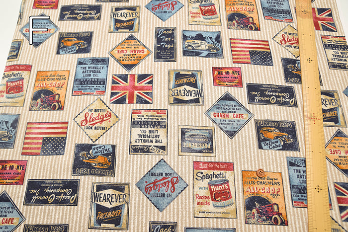 Cotton Oxford Fabric - Vintage Style Stripes - nomura tailor