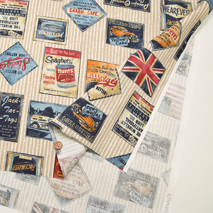 Cotton Oxford Fabric - Vintage Style Stripes - nomura tailor