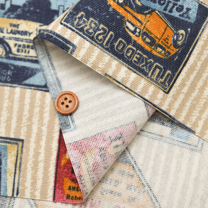 Cotton Oxford Fabric - Vintage Style Stripes - nomura tailor