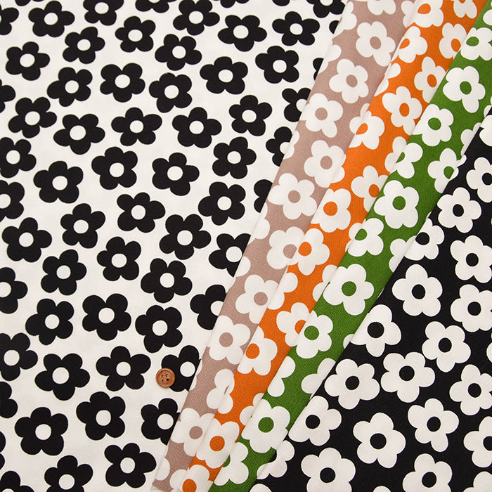 Cotton Oxford Fabric - Mini Flower - nomura tailor