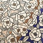 Cotton Oxford Fabric - Art Flower - nomura tailor