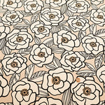 Cotton Oxford Fabric - Art Flower - nomura tailor