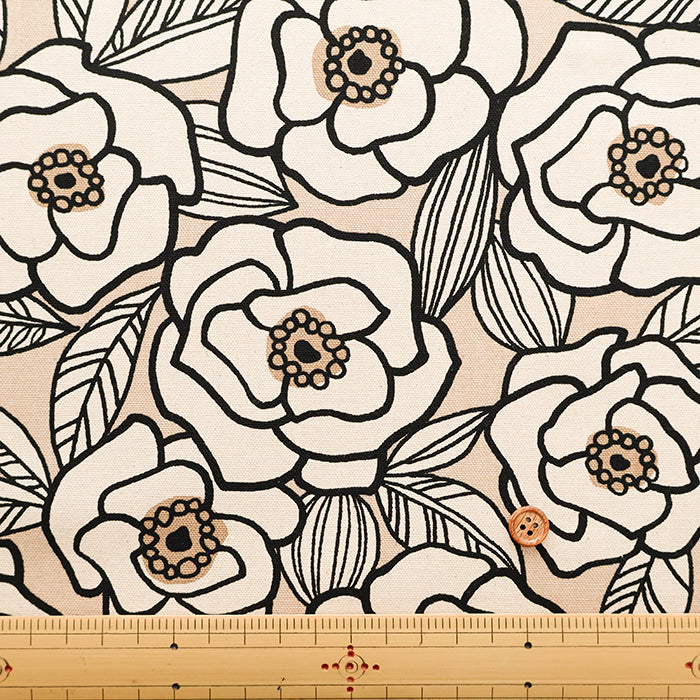 Cotton Oxford Fabric - Art Flower - nomura tailor