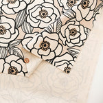 Cotton Oxford Fabric - Art Flower - nomura tailor