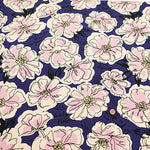 Cotton Oxford Fabric - Drawing Flower - nomura tailor