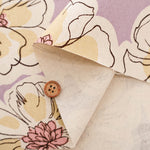 Cotton Oxford Fabric - Drawing Flower - nomura tailor
