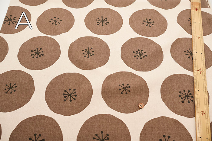 Cotton Oxford Fabric - Dot Flower - nomura tailor