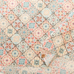 Cotton Scare Printed Fabric - Flower Tile - nomura tailor